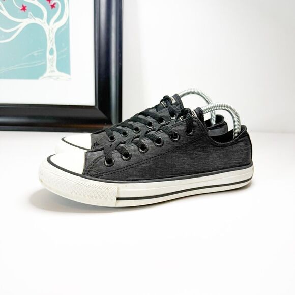 Converse All Star Low-Top Sneakers Black Denim Canvas Women’s 8.5 / Men’s 6.5 - Picture 1 of 8